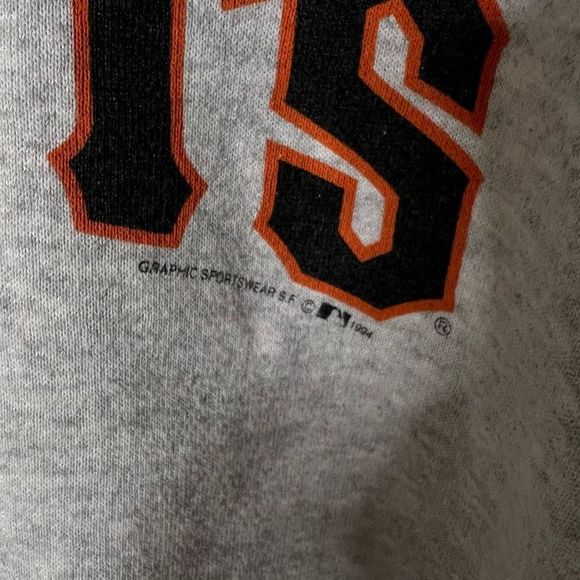 VTG 1994 San Francisco Giants Hanes Crewneck Large - Picture 3 of 7
